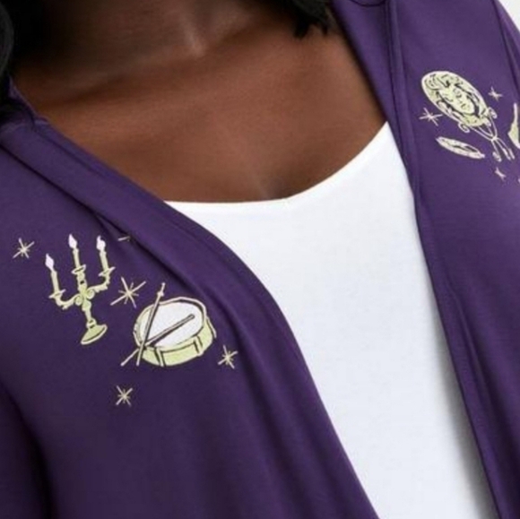 Torrid Haunted Mansion Madam Leota Drape Cardigan 1X - Picture 4 of 13